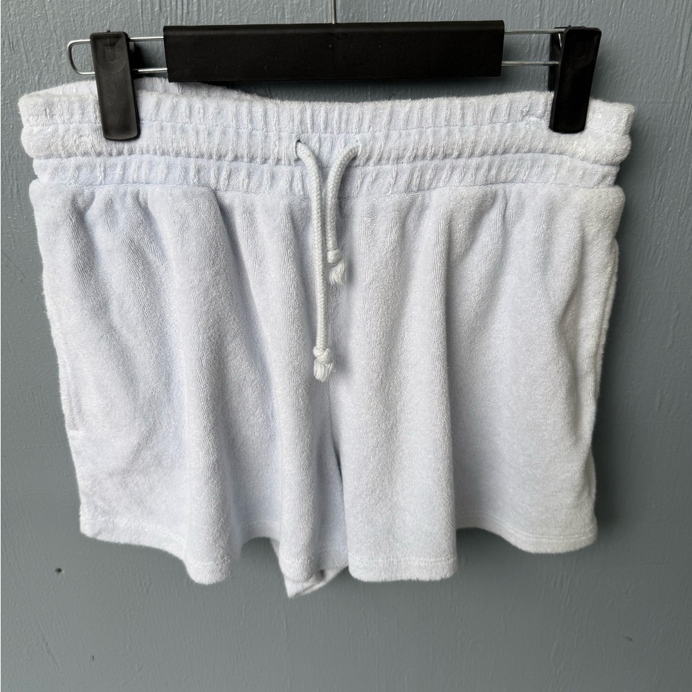 Wilfred Free Aritzia White Terry Cloth Lounge Shorts Size M